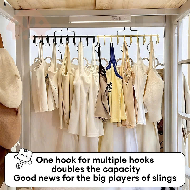 Móc Treo Đa Năng 12 Móc Sắt Bọc PVC – Giá Treo Cà Vạt, Nón, Thắt Lưng, Túi Xách, Đồ Lót Tiết Kiệm Diện Tích 36.5x19x8cm