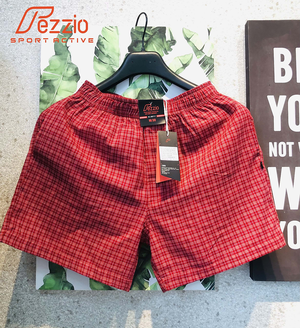 Quần đùi nam xuất khẩu vải kate cotton mềm mát thương hiệu Fezzio