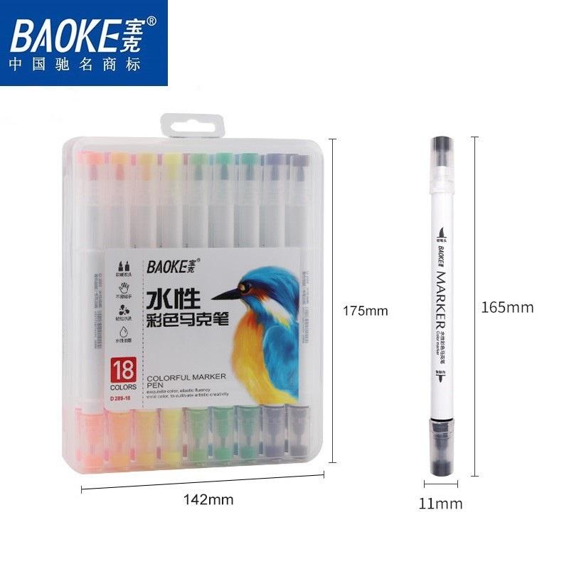 Bút lông hai đầu Marker Baoke - D289 