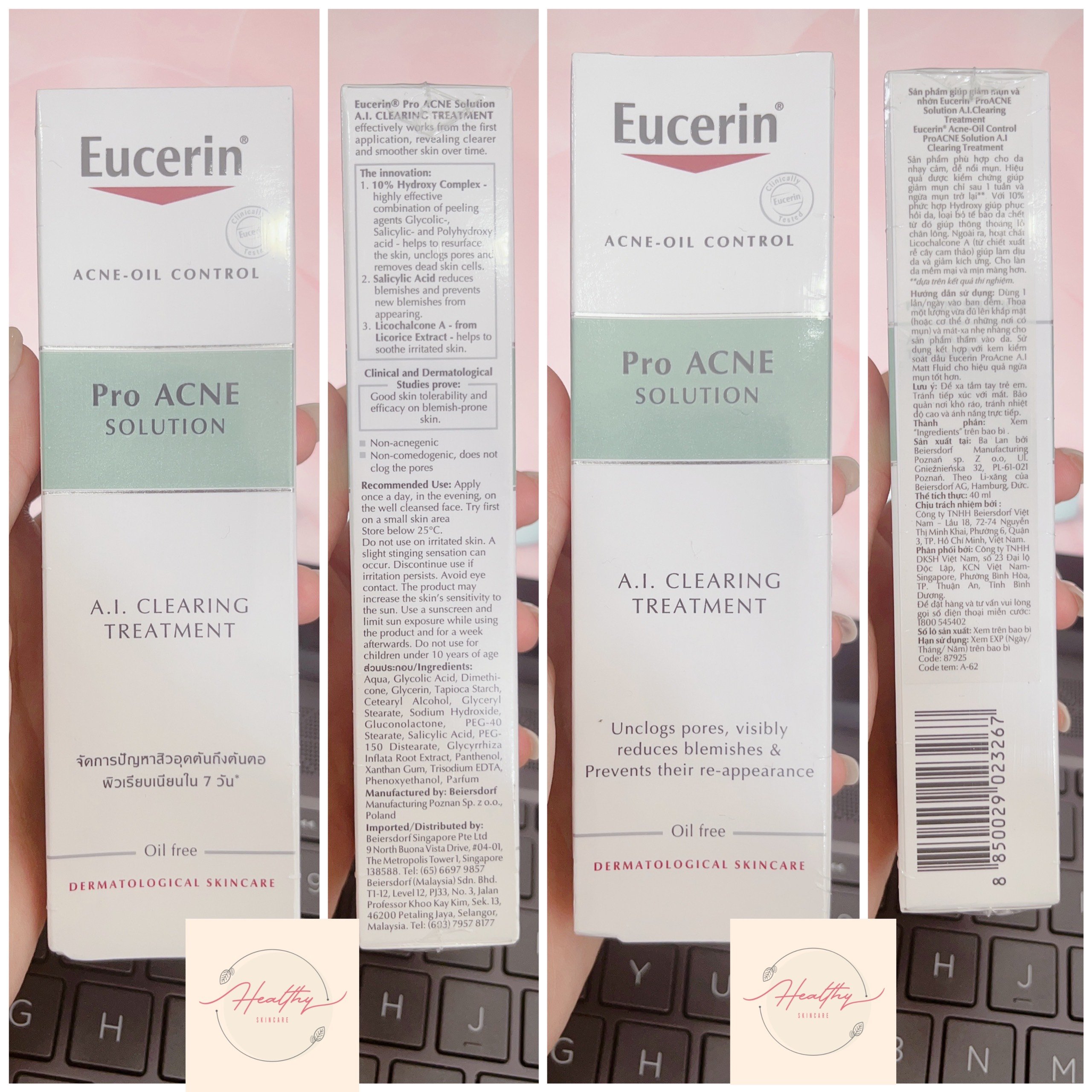Kem Làm Giảm và Ngăn Ngừa Mụn Eucerin ProAcne Clearing Treatment Eucerin 40ml