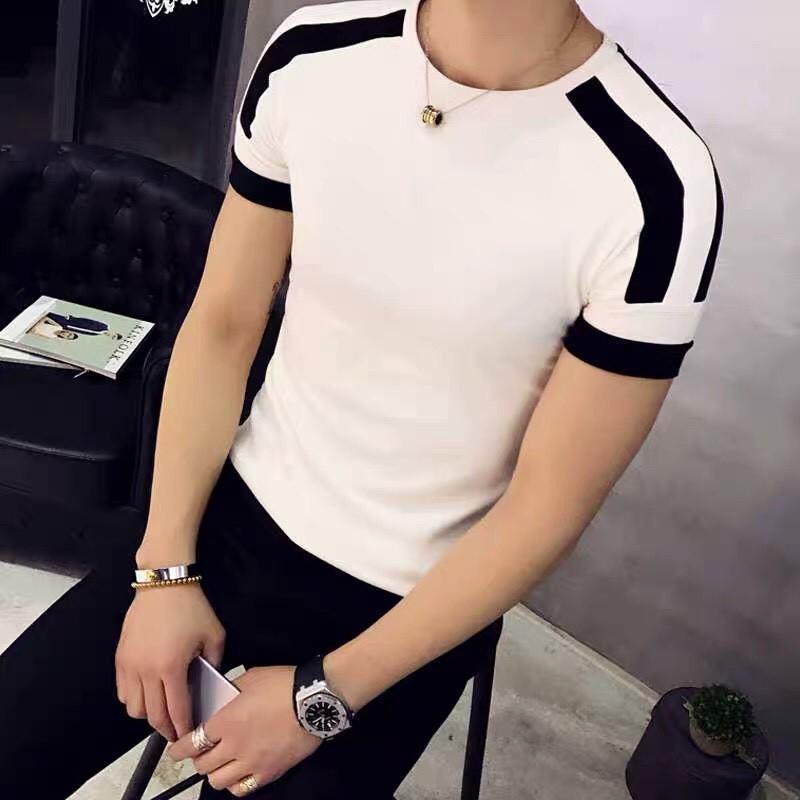 Áo thun nam tay ngắn cổ tròn dáng body thun lạnh cao cấp 01