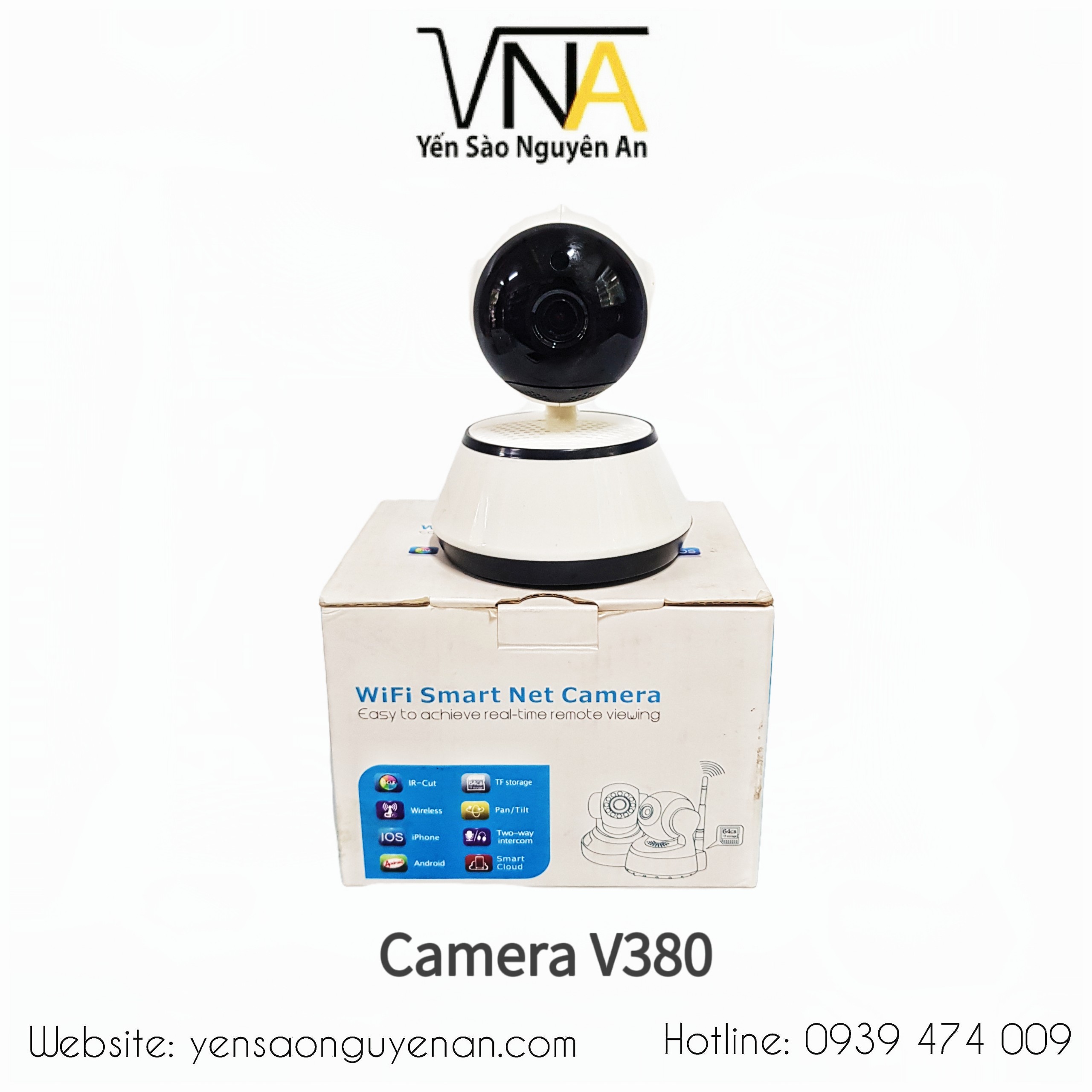 Camera V380 Kết Nối Không Dây Wifi 1.0MP