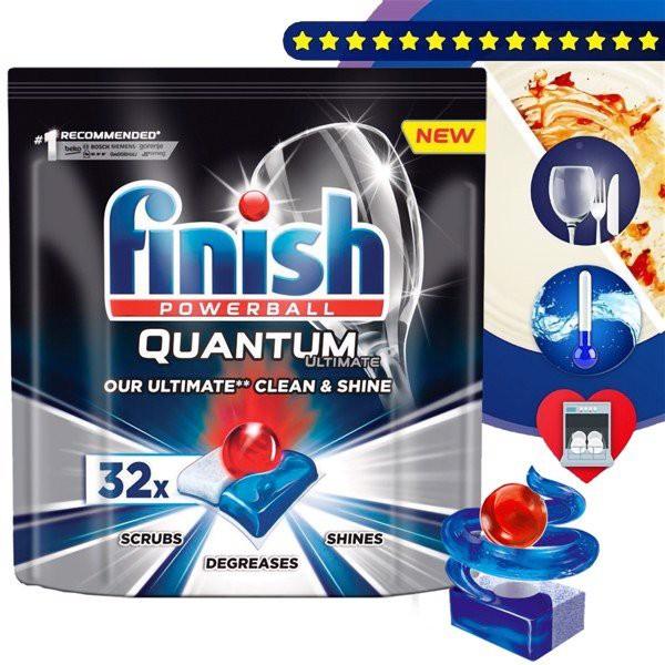 Viên rửa bát Finish Quantum Ultimate 32 Viên