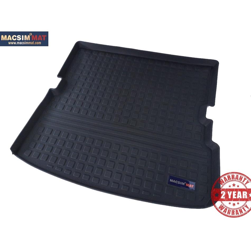 Thảm lót cốp xe ô tô Audi Q7 2010-2015 nhãn hiệu Macsim chất liệu TPV cao cấp màu đen