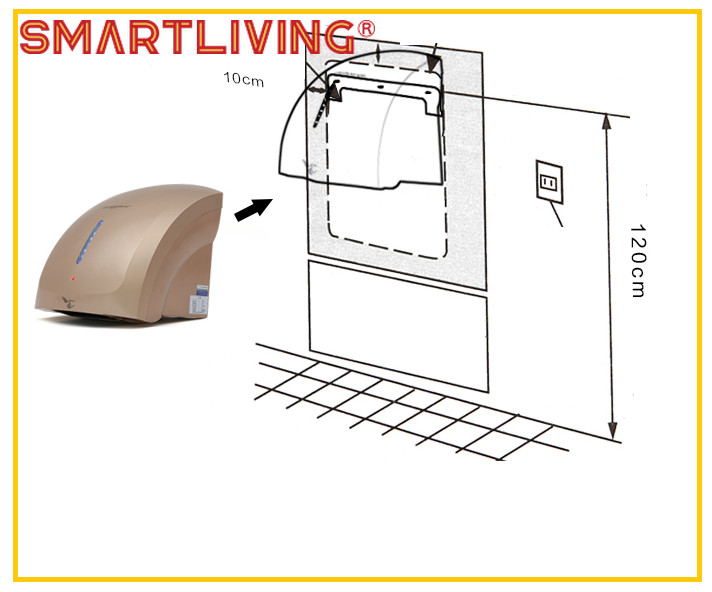 Máy Sấy Tay Cảm Ứng Tự Động Smartliving Hàng Chính Hãng YM-201