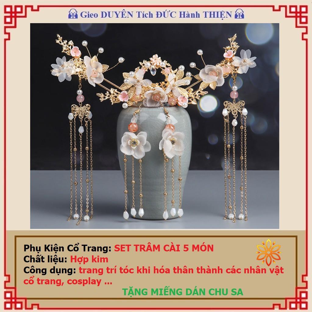 Phụ kiện cổ trang Set trâm cài cổ trang 5 món (có sẵn tại Hà Nội)