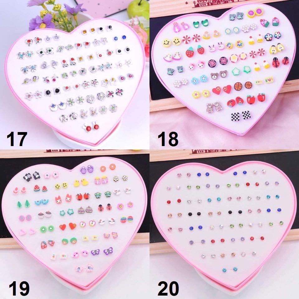 Hộp 36 đôi bông tai cao cấp xinh