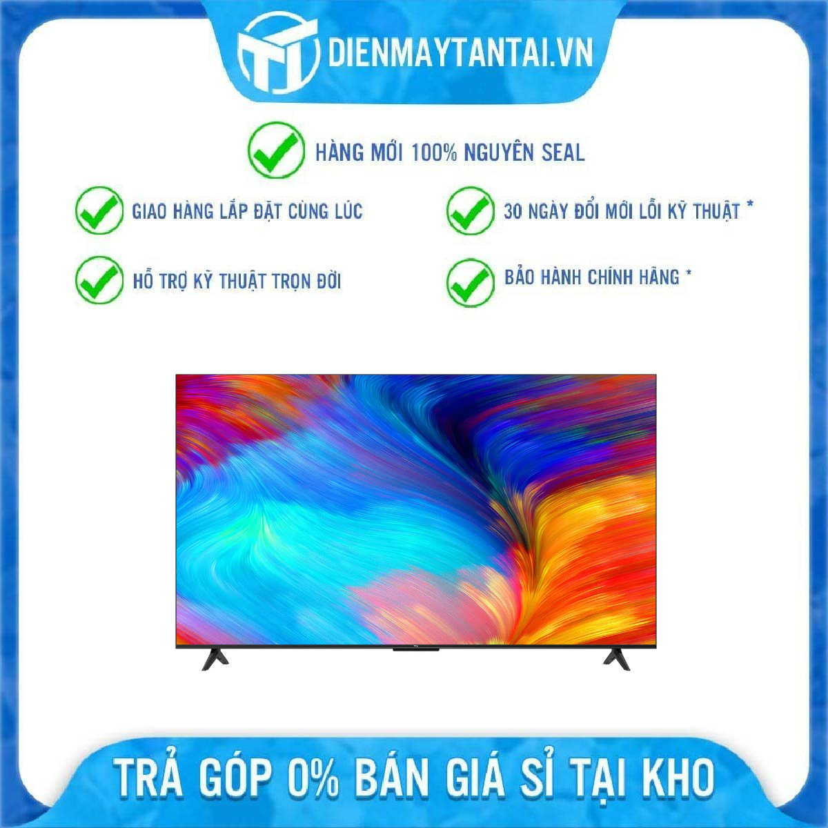 Google Tivi TCL LED 4K 43 inch 43P638 - Hàng chính hãng( Chỉ giao HCM)