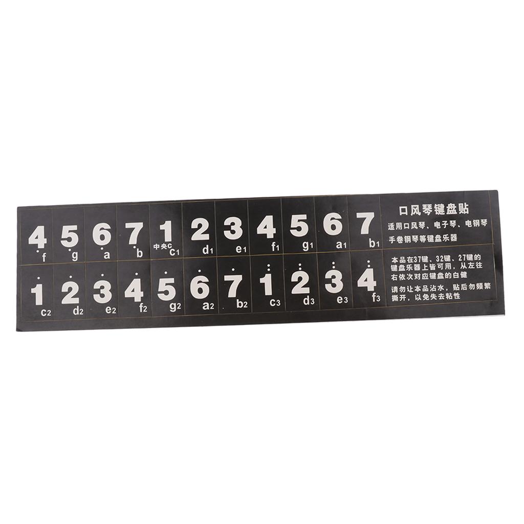 37 Phím Đàn Melodica Kèn Pianica Note Nhãn Dán Decal cho Người Mới Bắt Đầu Học Sinh Sinh Viên