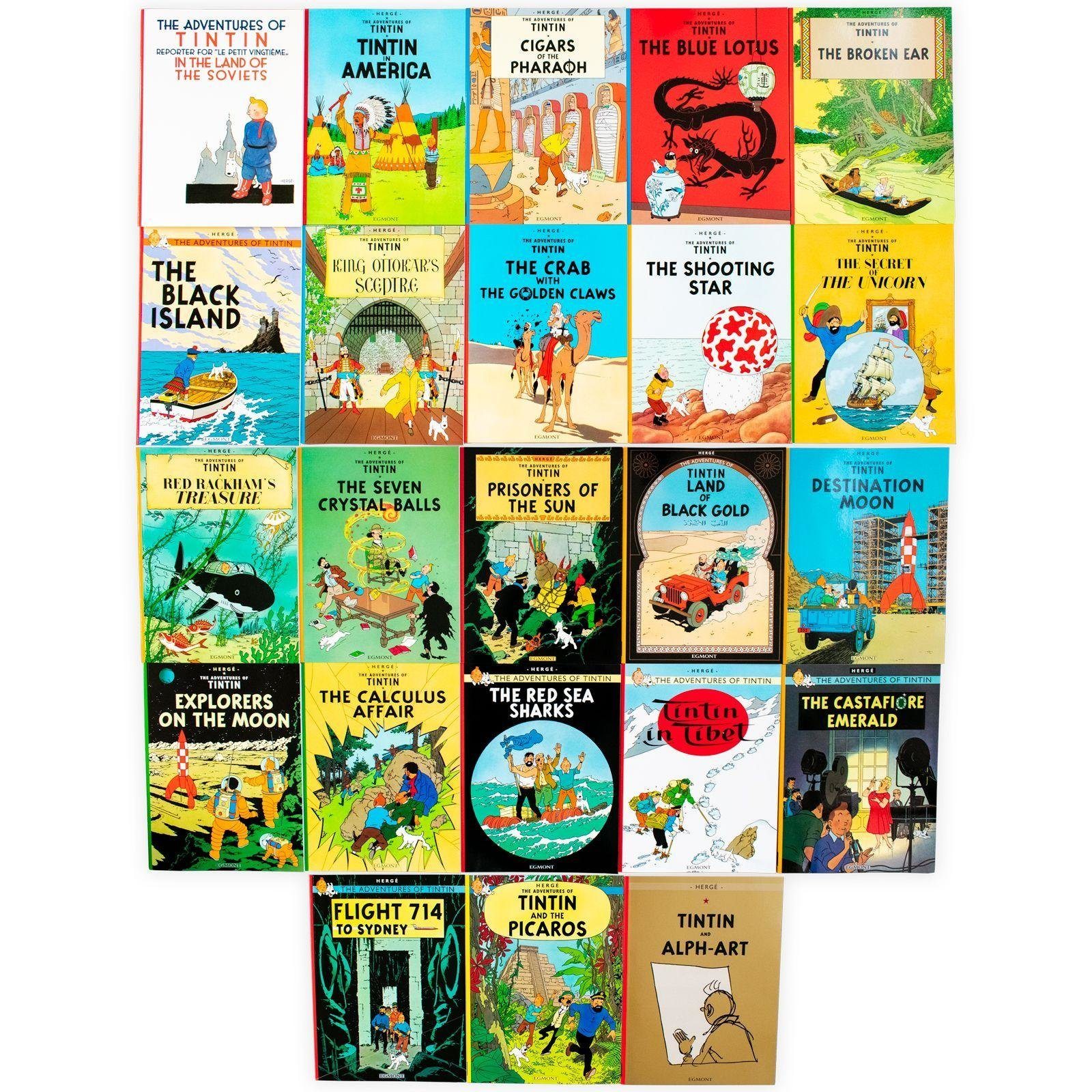 Tintin bộ 23q nhập màu box set