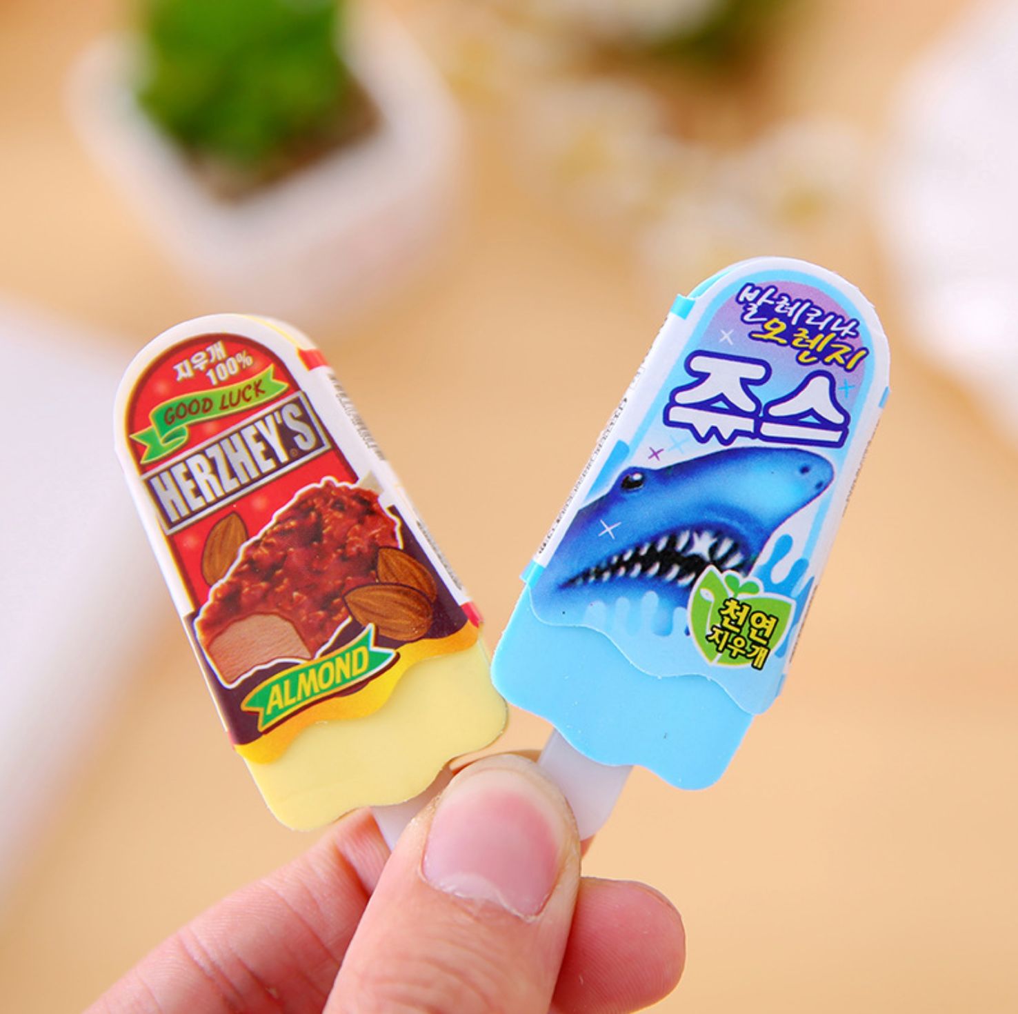 Cục Tẩy Bút Chì Hình Que Kem Độc Đáo - Cục Gôm Tẩy Văn Phòng Phẩm Cho Bé