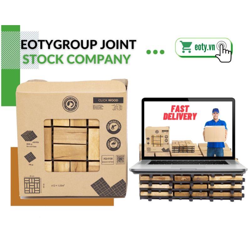 Vỉ gỗ lót sàn 18 nan 30cm×30cm