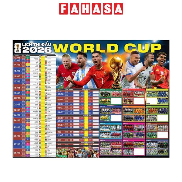 Sách - Poster Lịch Thi Đấu FIFA World Cup 2026