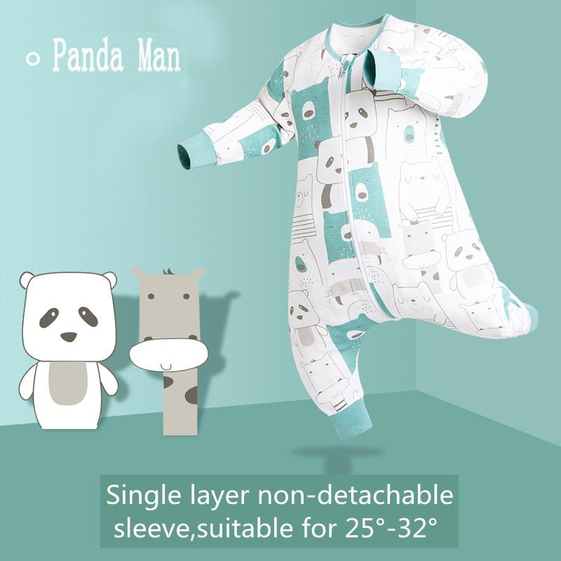 2021 Thu Đông In Mới Hàng Dành Cho Trẻ Sơ Sinh Tay Dài Túi Ngủ Cho Trẻ Em Cotton Áo Liền Quần Suông Dễ Thương Bộ Đồ Ngủ Bé Gái quần Áo