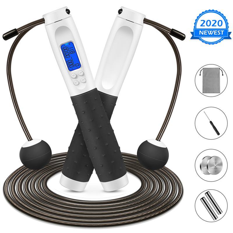 Điện Tử Đếm Dây Nhảy Dây/Không Dây Chuyên Nghiệp Béo Dây Nhảy 3M/9.8ft Kỹ Thuật Số Tốc Độ Đếm Nhảy dây