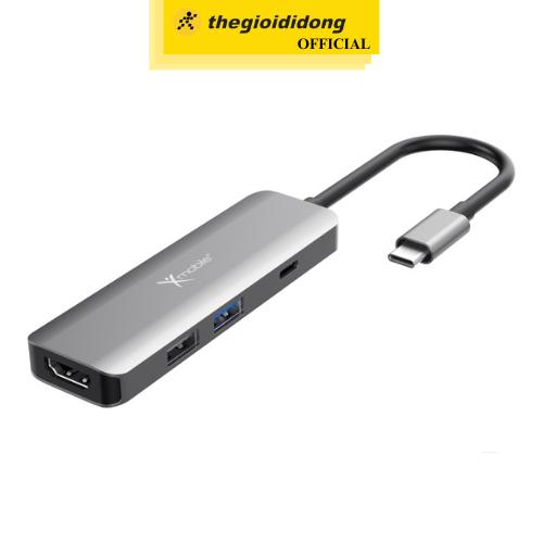 Adapter chuyển đổi Type C 4 in 1 Xmobile DS606H - Hàng Chính Hãng