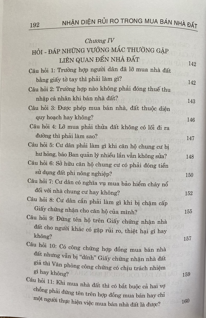 Nhận diện rủi ro trong mua bán nhà đất (Tái bản lần thứ nhất, có sửa chữa, bổ sung)