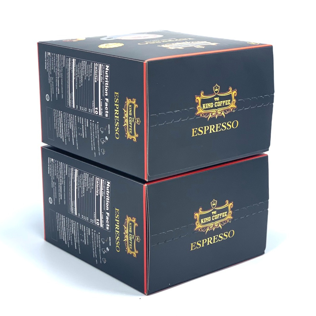 Combo 2 Hộp Cà Phê Đen Hòa Tan Espresso King Coffee