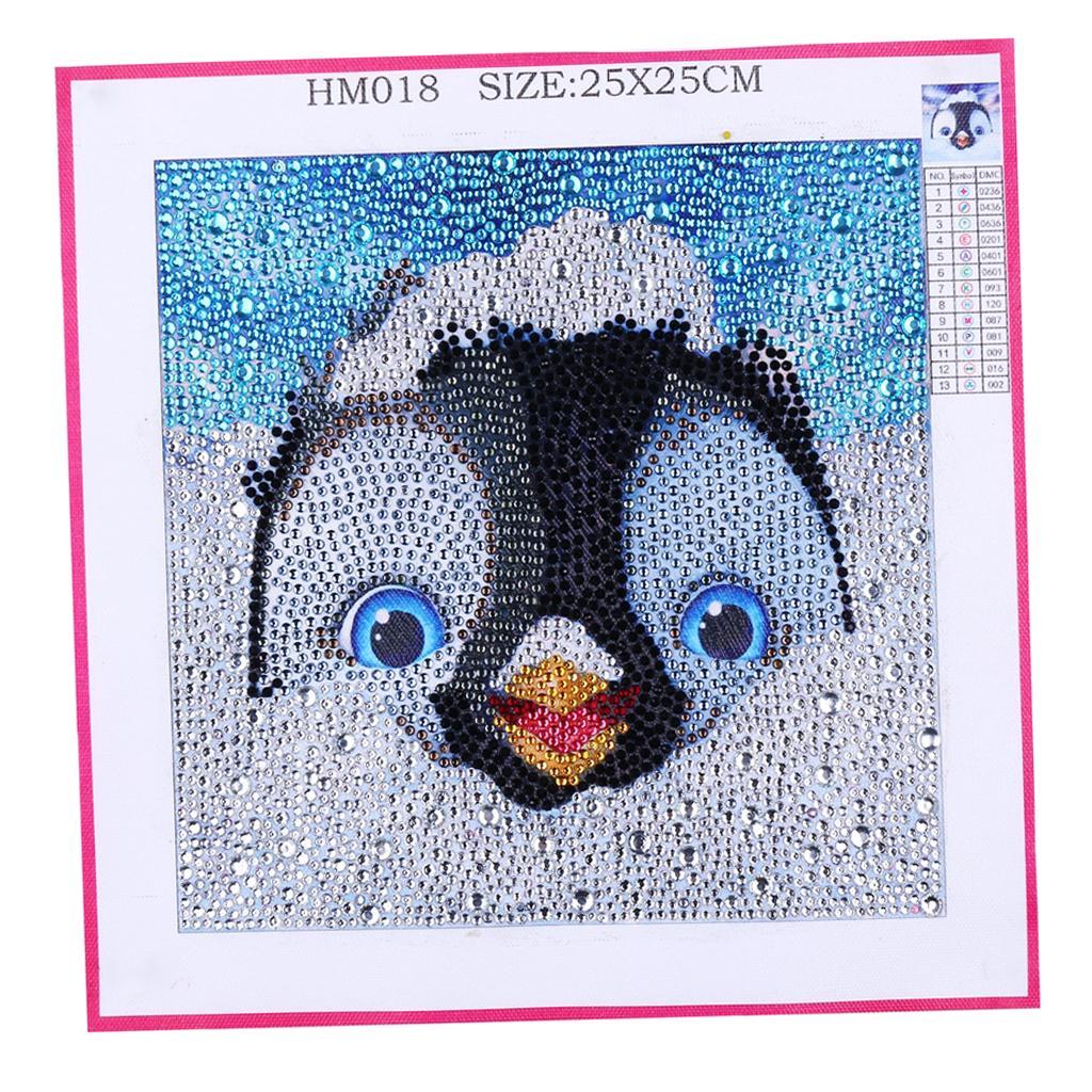 Cute Penguin Full Drill Special Shaped Cross Stitch Decor