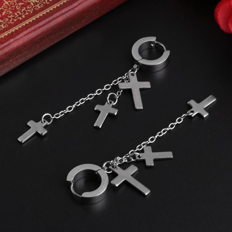 Bông tai chữ thập tiếp điểm cool ngầu bá đạo mọi giới tính