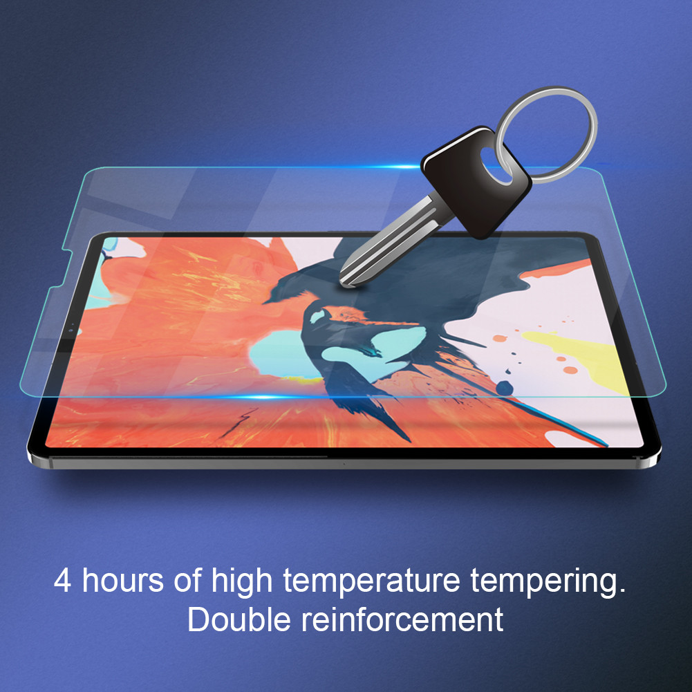 Miếng dán màn hình kính cường lực cho iPad Pro 12.9 2020 / iPad Pro 12.9 2018  hiệu Nillkin Amazing H+ Pro (mỏng 0.2 mm, vát cạnh 2.5D, chống trầy, chống va đập) - Hàng chính hãng