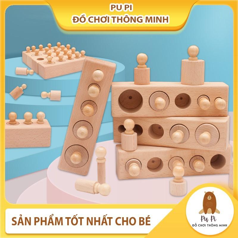 Bộ Núm trụ Đồ Chơi Giáo Dục Sớm - Giúp Phát Triển Kỹ Năng Cho Trẻ