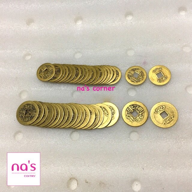 Gói 10 đồng tiền xu cổ phong thuỷ đồng thau
