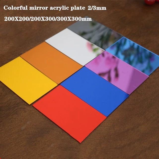 Tấm Mica gương vuông 70x70cm - dày 3mm - nhiều màu sắc -Thiết kế theo yêu cầu