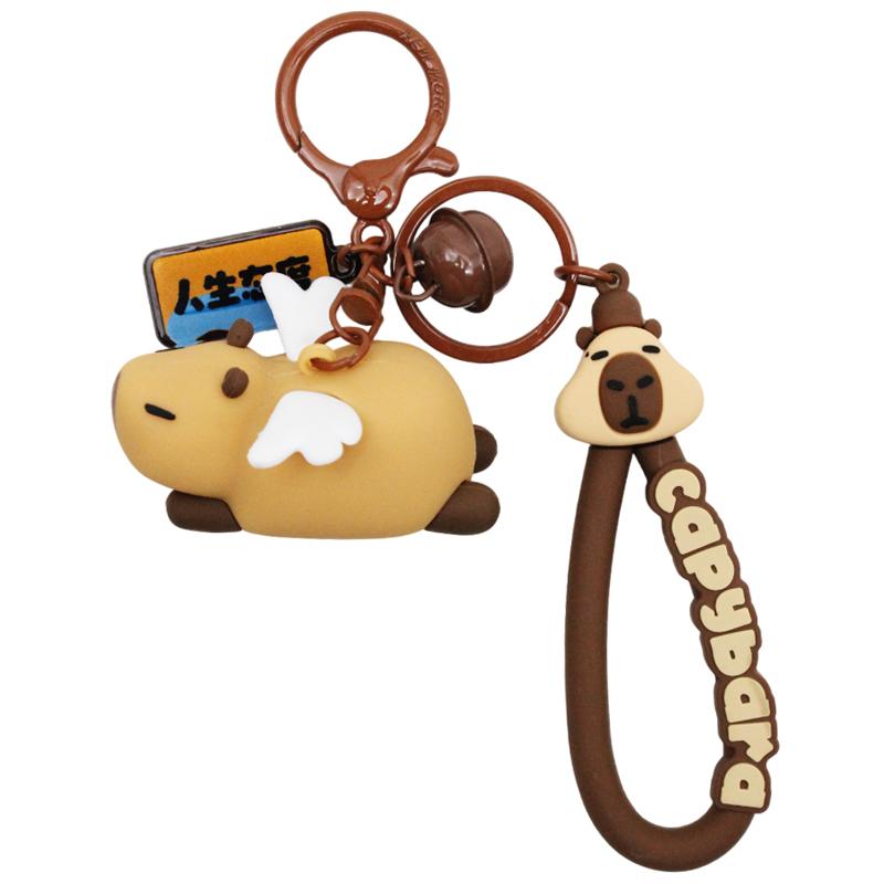 Móc Khóa Nhựa Capybara Cánh Thiên Thần - ZooZoo 7501