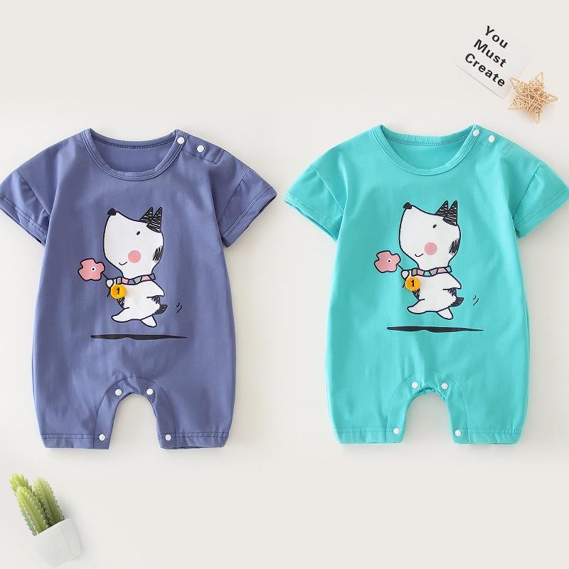 Bodysuit cho bé vải cotton, áo liền quần bé trai, bé gái họa tiết dễ thương Easy Baby từ 4-12kg