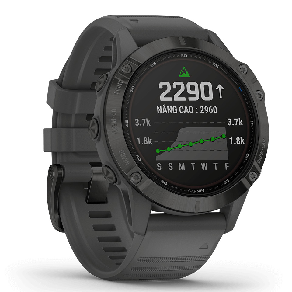 Đồng Hồ Thông Minh Theo Dõi Vận Động Theo Dõi Sức Khỏe Garmin Fenix 6S / Fenix 6 / Fenix 6X PRO SOLAR EDITION- Hàng Chính Hãng