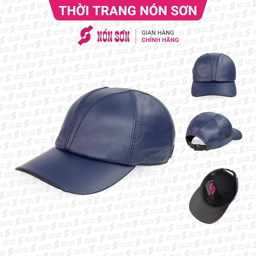 Mũ lưỡi trai da cao cấp NÓN SƠN chính hãng MC163D-XH1