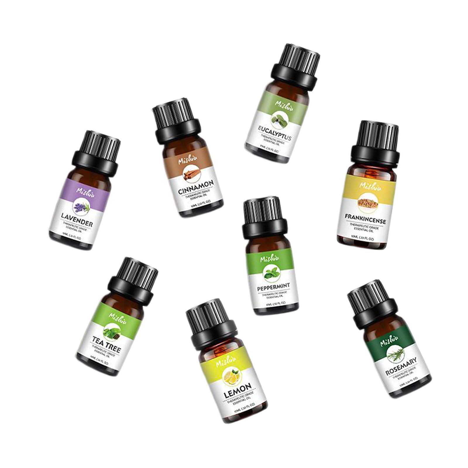 1Set Natural Essential Oils Kit for Humidifier   Hair Care 10ml