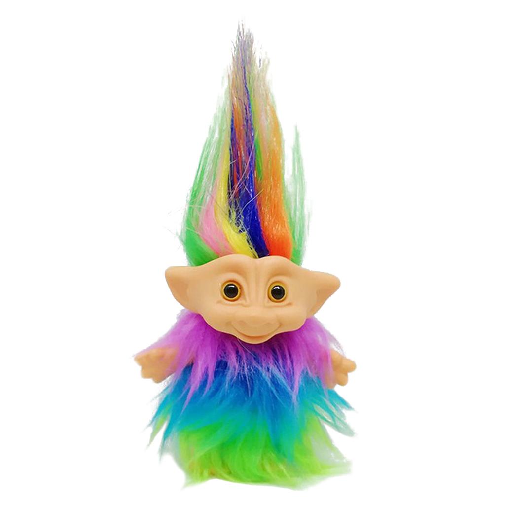 Nhiều Màu Sắc Sang Trọng May Mắn Troll Búp Bê Mini Nhân Vật Hành Động Đồ Chơi-Dự Tiệc, Nghệ Thuật Và Hàng Thủ Côn