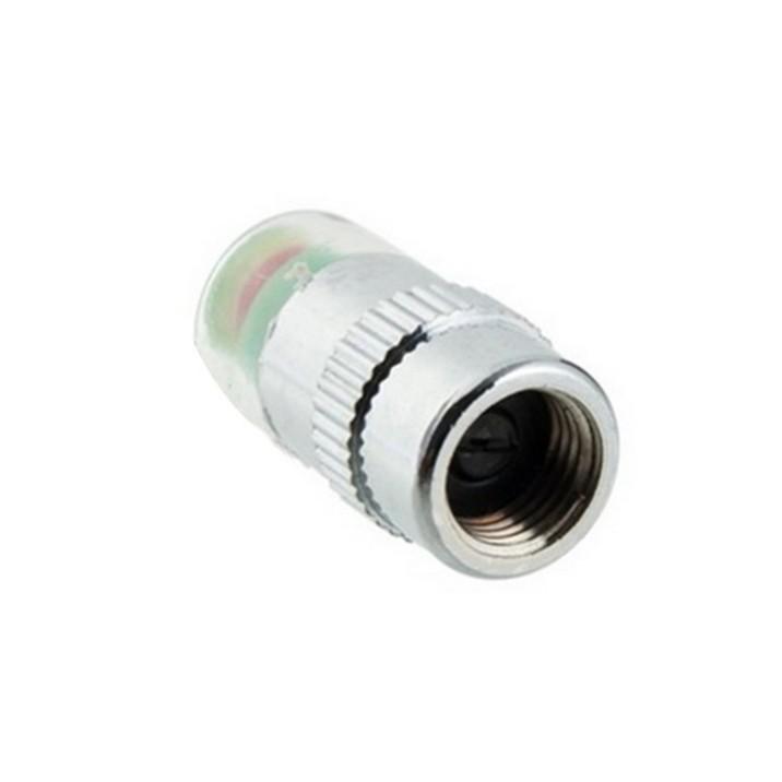 Bộ 4 nút gắn van lốp xe cảnh báo áp suất lốp xe hơi, 4 nắp đậy van bánh xe có báo động áp suất lốp cho xe ô tô, nhỏ gọn