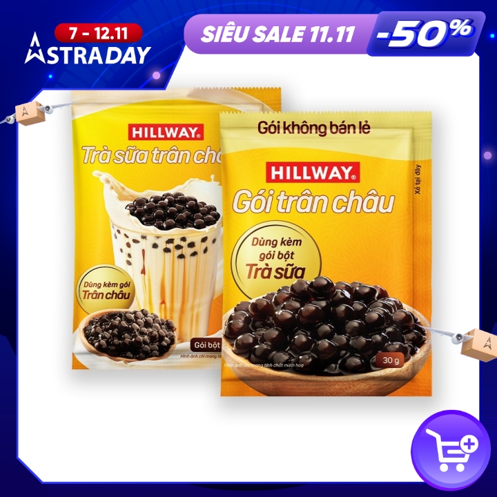 1 set Trà sữa Trân châu Hillway 52g