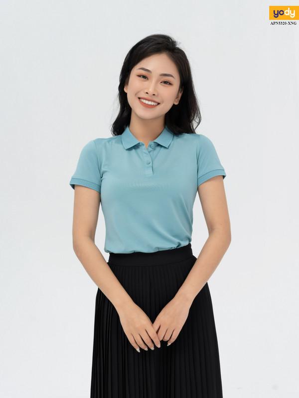 Áo Polo Nữ Coolmax YODY, Áo Cộc Tay Có Cổ Phối Bo Siêu Mát APN5320