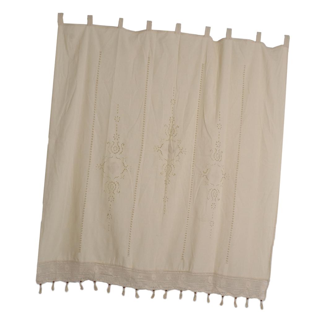 180x180cm Country Lace Crochet Window Curtain Drape Panel