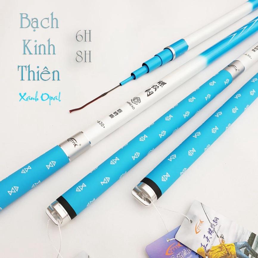 (sale) Cần câu tay câu đài Bạch Kinh Thiên xanh Opal 6H 8H 10H tặng kèm ngọn phụ - đại hạ giá