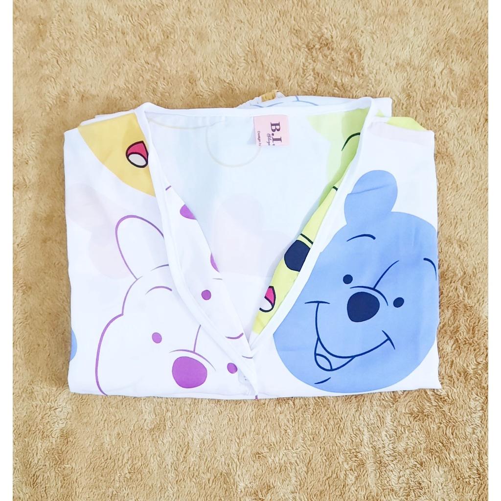 Đồ ngủ Ori Sleepwear- Bộ mặc nhà Gấu Pooh - Set đùi cộc tay