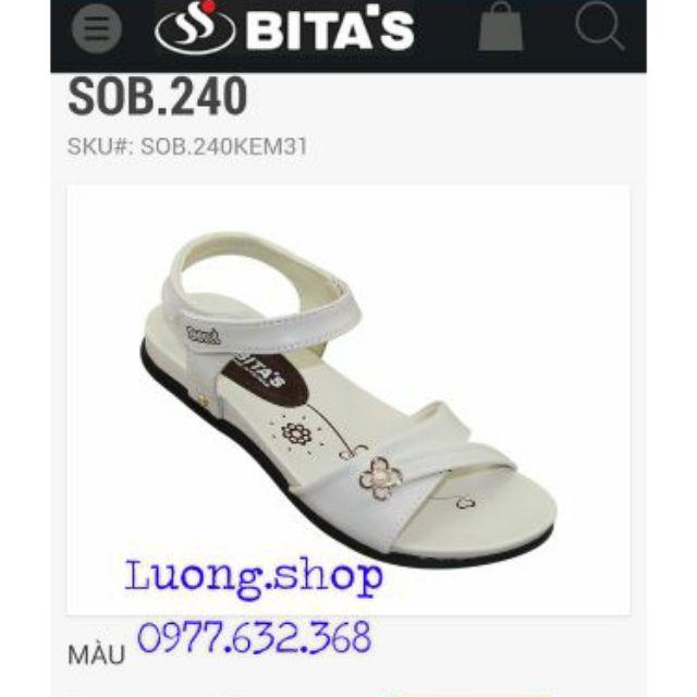 Sandal bitas bé gái SOB240 Trắng