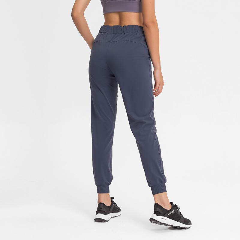 DEEPSENCE 2021 Mới Thể Thao Nữ Dài Thấm Hút Mồ Hôi Cho Chạy Bộ Thời Trang Quần Rời Quần Jogger Phù Hợp Với Áo Nữ Dây Rút Tập Yoga