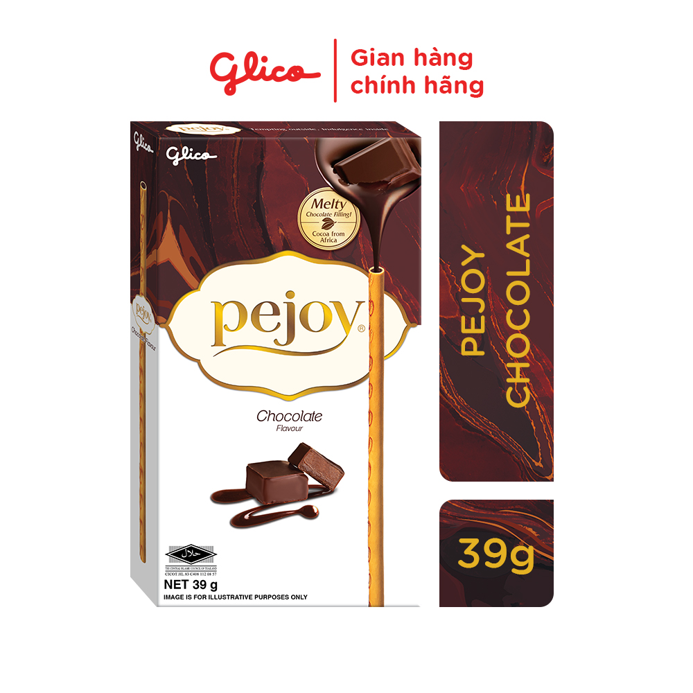 Bánh que nhân kem mix 2 vị socola &amp; socola bạc hà GLICO Pejoy (Happy Set D 10 hộp - 5 chocolate 5 Choco Mint)