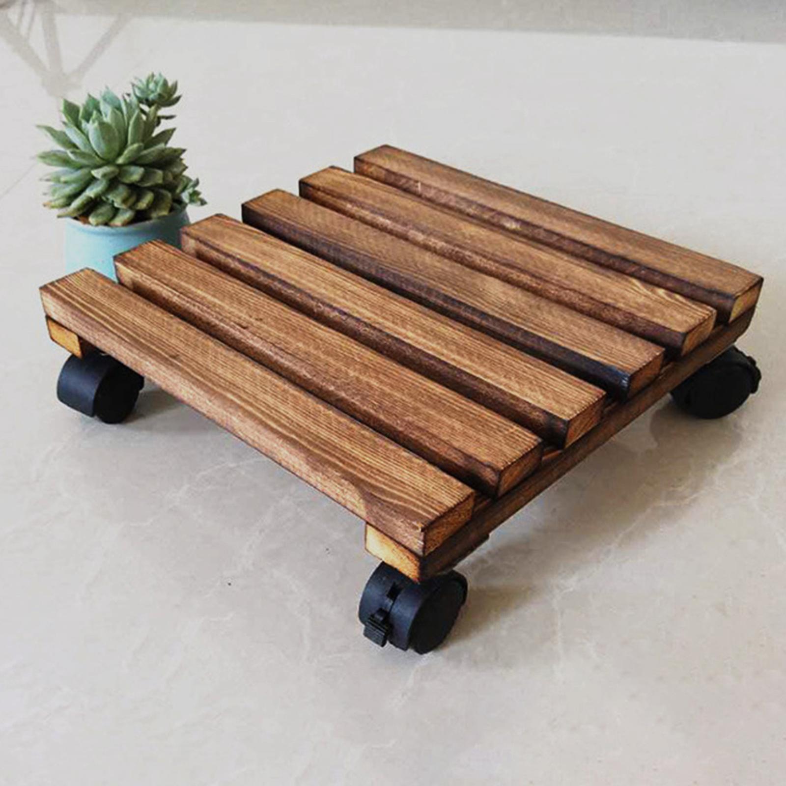 Planter Stand  Roller Flower Plant Pot Holder for Room Indoor Patio