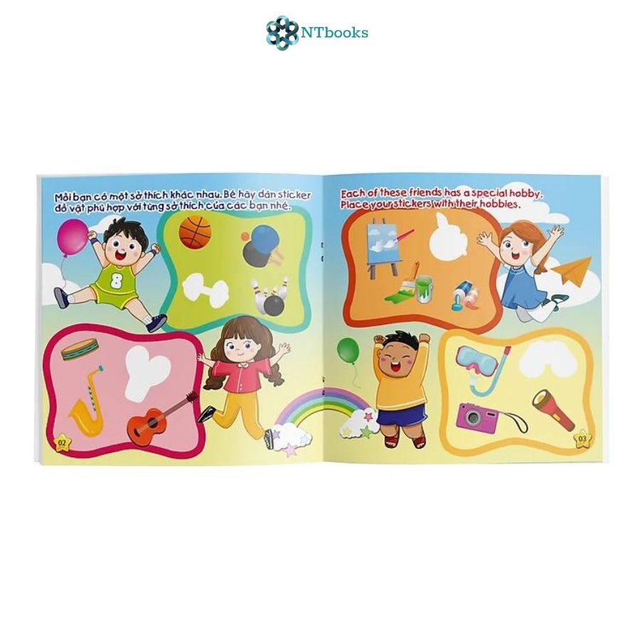 Sách Miếng dán Thông minh cho bé - My First Sticker Book - Trọn bộ 6 cuốn