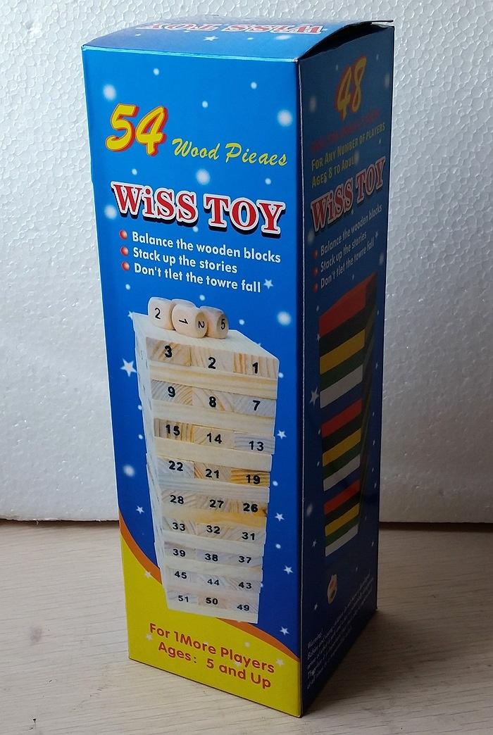 Bộ Đồ Chơi Rút Gỗ Wiss Toy 54 Thanh Cho Bé - To - Hàng Chất Lượng