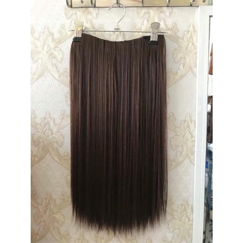TÓC KẸP THẲNG 5 PHÍM DÀI 60CM RỘNG 25CM NẶNG 180-200G ĐỦ 4 MÀU HÌNH THẬT
