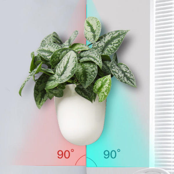 Chậu cây treo tường Oliz K07 - Chậu trồng cây tự tưới, dùng cho tường vuông góc 90 độ