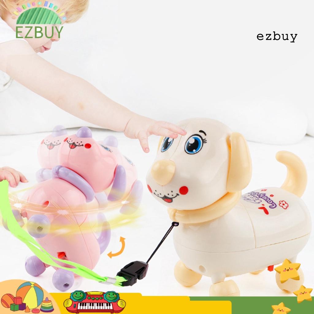 EY-Flashing Rotating Electric Cute Cartoon Dog Toy with Sound Light Children Gift