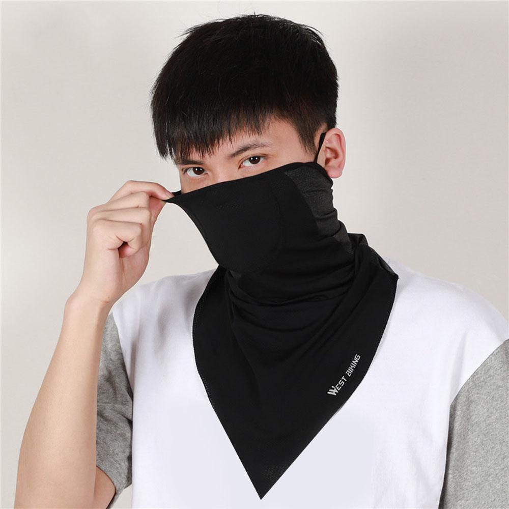 Khẩu trang mặt nạ đeo tai Được làm bằng vải lụa băng, mát và thoáng khí, chống tia cực tím